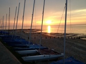 The view summer sunset